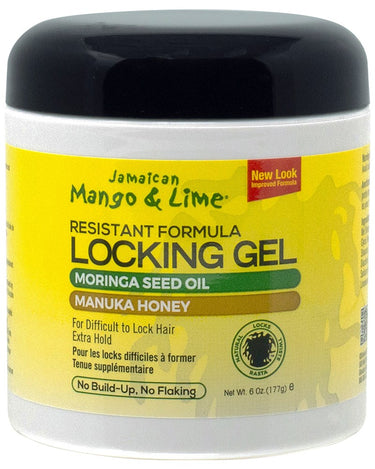 JAMAICAN MANGO & LIME Resistant Formula Locking Gel (6oz)
Sareya Beauty Supply Store
714924290934 is the Jamaican Mango & Lime Resistant Formula Locking Gel. This styling gel is specifically formulated to provide an extra firm hold for hard-to-lock hair types, such as coarse, gray, or color-treated hair. It is designed to start and maintain locks, twists, and braids without causing flaking or buildup.